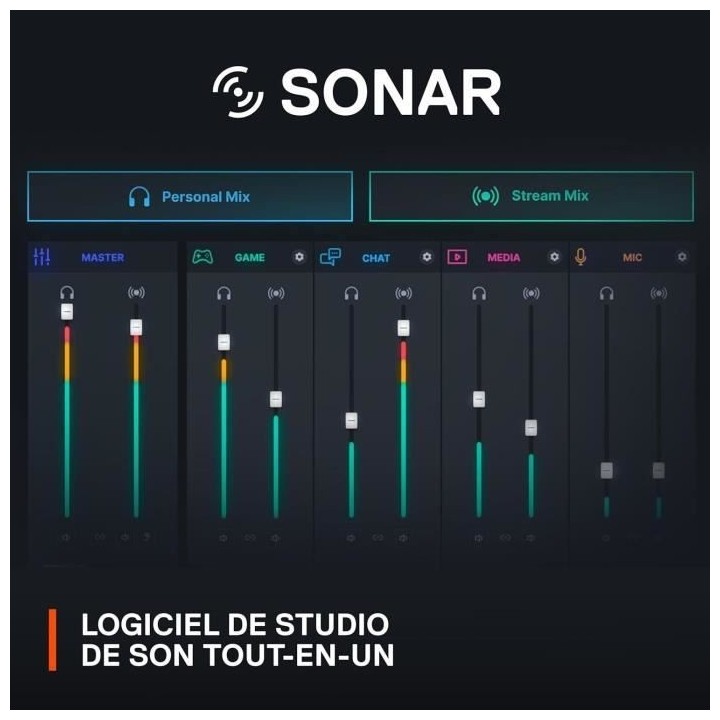 Micro Gaming XLR de qualité studio - STEELSERIES - ALIAS PRO - Noir