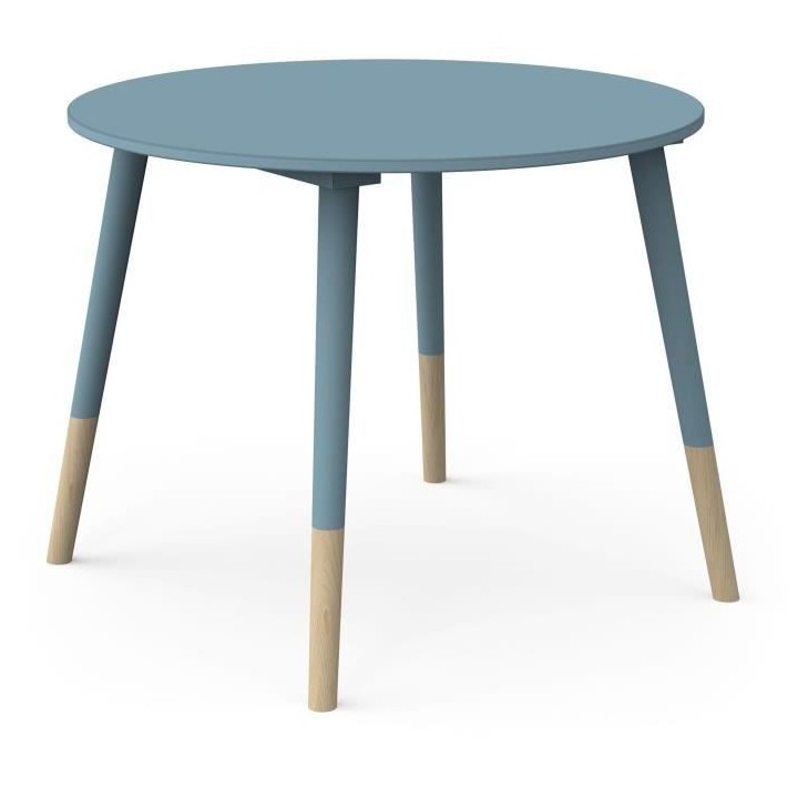 Set 1 table + 2 chaises FIRMIANA - style scandinave - coloris : bleu o