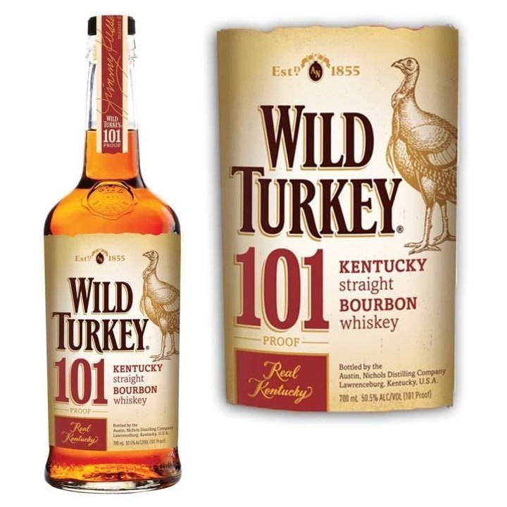 Whiskey Wild Turkey 101 - Kentucky Bourbon - USA - 50,5%vol - 70cl