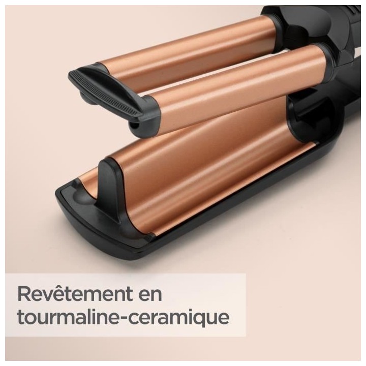 Lisseur - BaByliss - W2447E - Effet wavy, jusqu'a 200°C avec des plaq