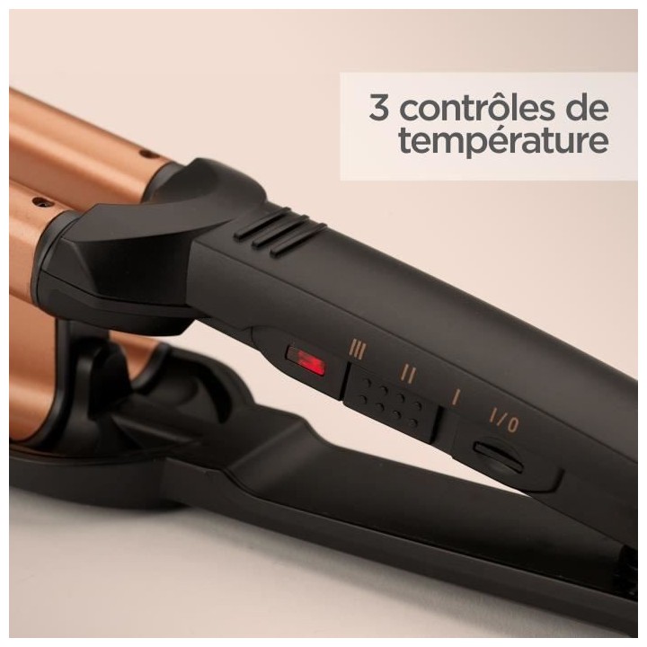 Lisseur - BaByliss - W2447E - Effet wavy, jusqu'a 200°C avec des plaq