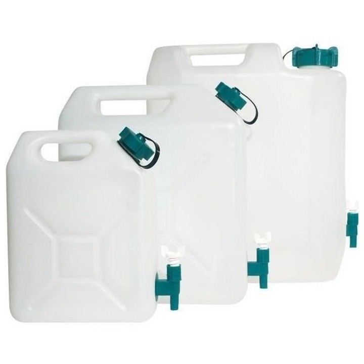 Jerrycan extra-fort avec robinet eau propre 35 litres