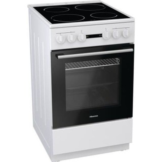 Hisense HE51011AW - Cuisiniere table vitrocéramique-4 foyers - Four