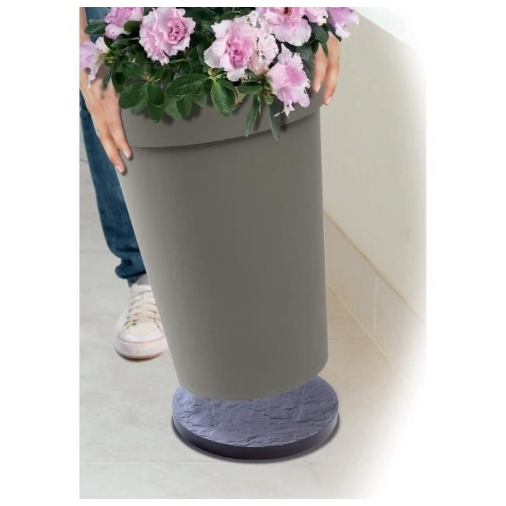 Support a roulette - EDA PLASTIQUE - Ø40cm - Polypropylene - Gris - U