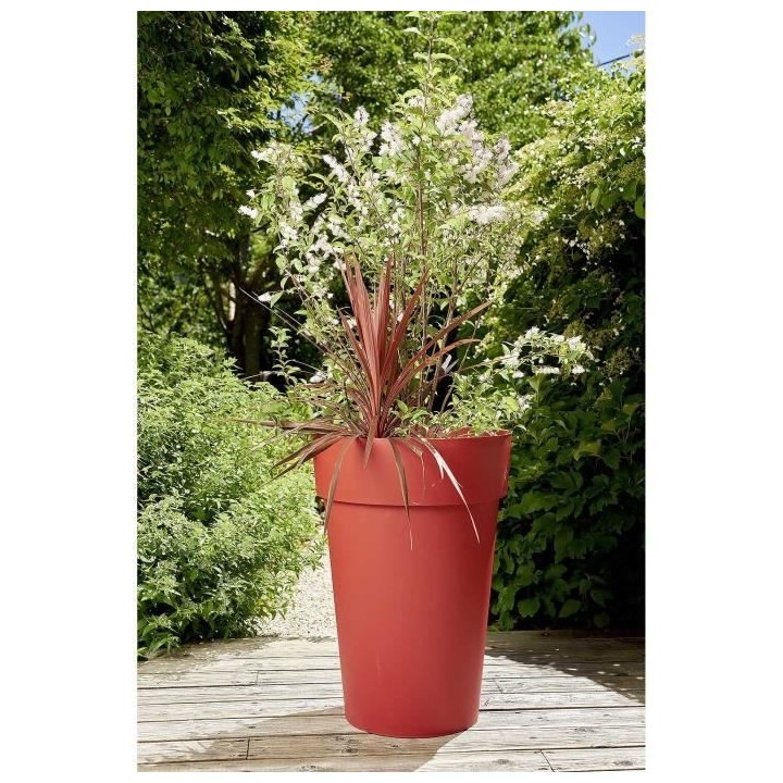 EDA Vase Toscane haut - Ø 46 x H 65 cm - 67 L - Rouge rubis