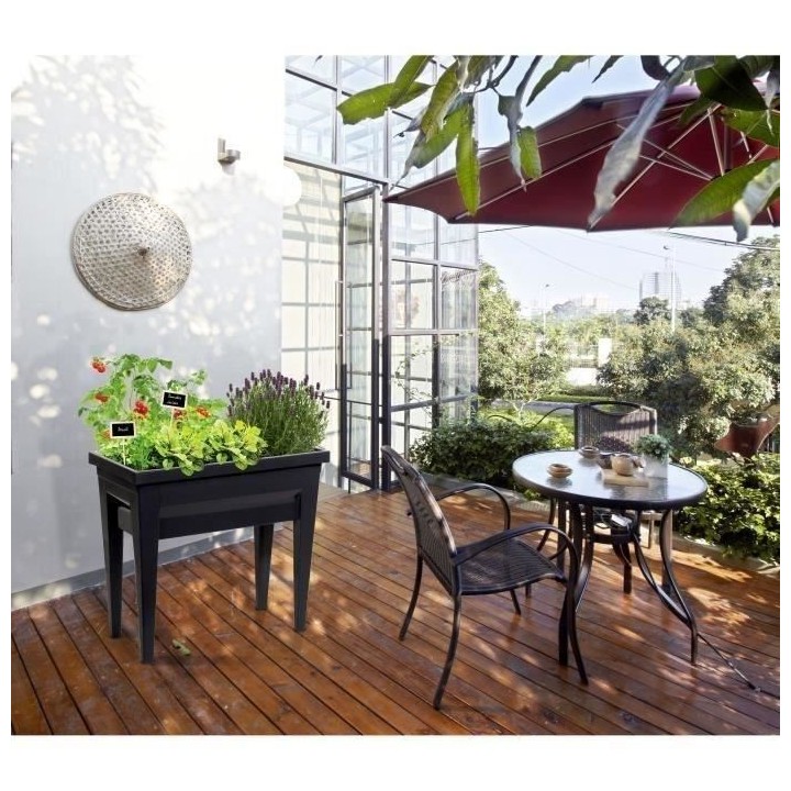 EDA Espace potager sur pieds City Veg&Table - 76 x 38,5 x H 68 cm - 57