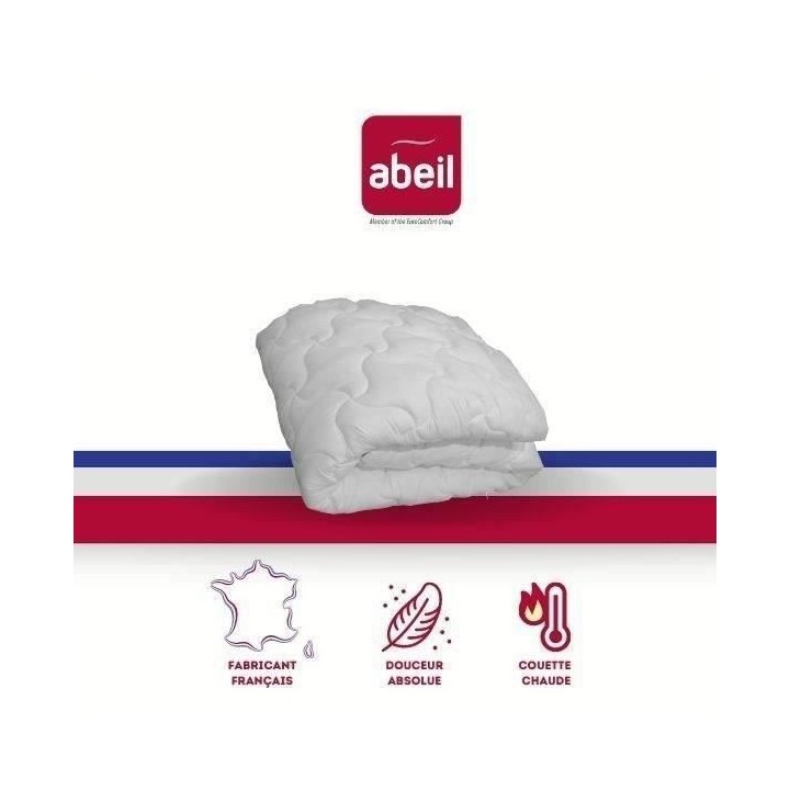 ABEIL Couette chaude Douceur Absolue 140x200 cm blanc