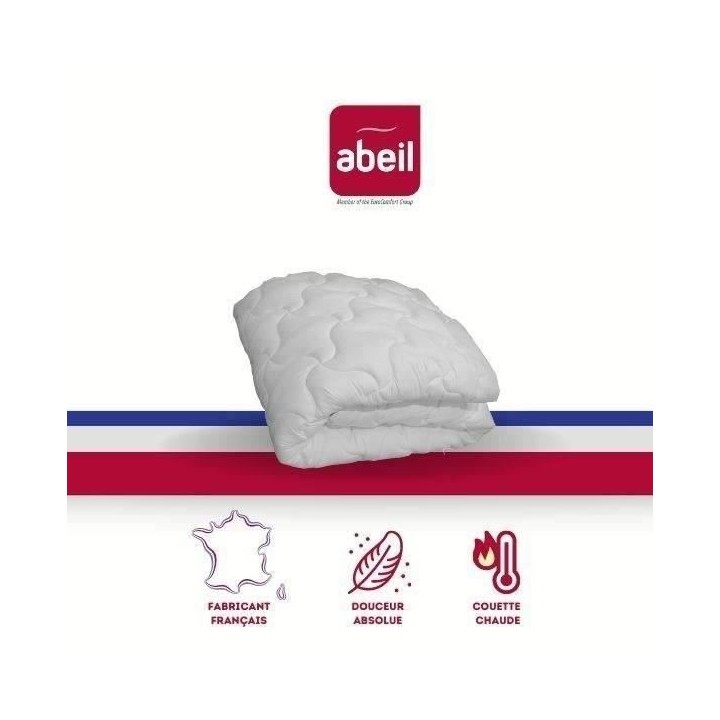 ABEIL Couette chaude Douceur Absolue 200x200 cm blanc