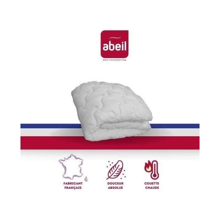 ABEIL Couette chaude Douceur Absolue 220x240 cm blanc
