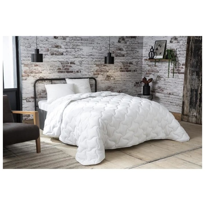 ABEIL Couette chaude Douceur Absolue 220x240 cm blanc