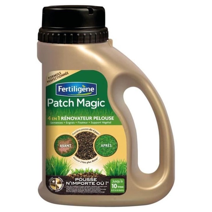FERTILIGENE - Patch Magic FPATCH750B - 750 g - Réparation de la pelou