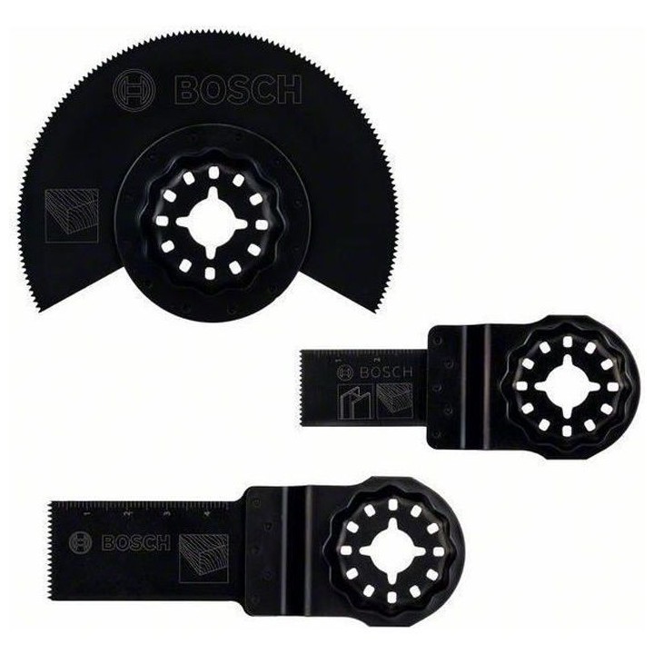 Set de 3 Lames pour outil multifonctions Starlock pour bois et métal