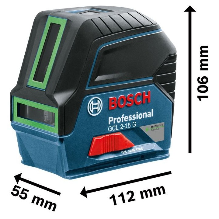 Laser ligne Bosch Professional GCL 2-15 G Portée 15 m + Support rotat