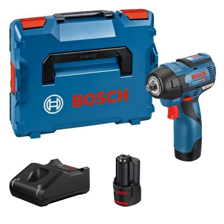 Boulonneuse Bosch Professional GDS 12V-115 + 2 batteries 3,0Ah + L-BOX