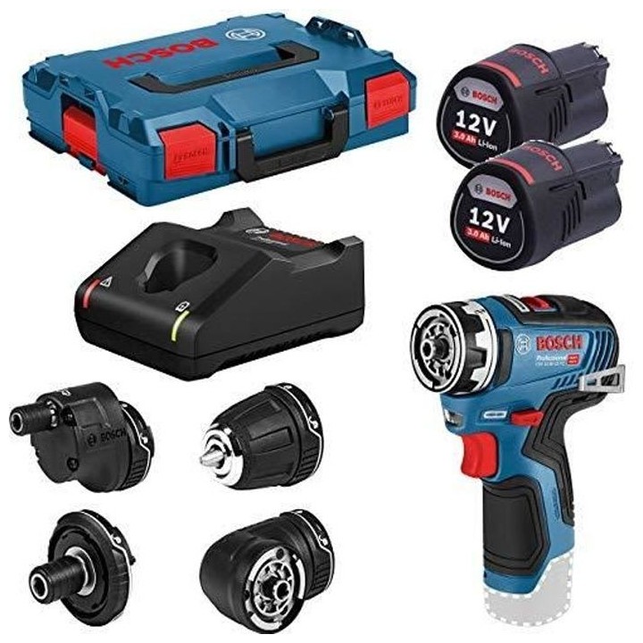 Perceuse-visseuse Bosch Professional GSR 12V-35 FC + 2 batteries 3,0Ah