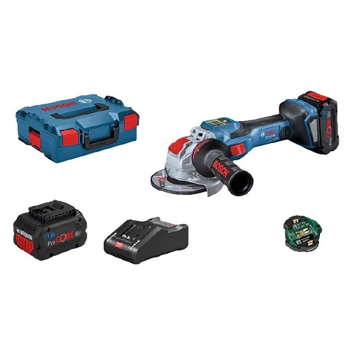 Meuleuse angulaire X-LOCK Bosch Professional GWX 18V-15 SC + 2 batteri