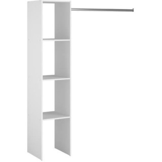 Dressing ARTIC - Blanc - 1 colonne + 1 penderie - EKIPA