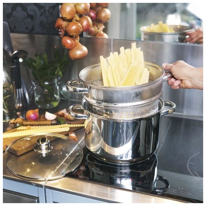 BAUMALU Cuiseur a pâtes inox - 20 cm