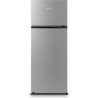 HISENSE RT267D4ADF Réfrigérateur congélateur haut - 205L (164L+41L) - froid statique - L55,1x H143,4 - silver