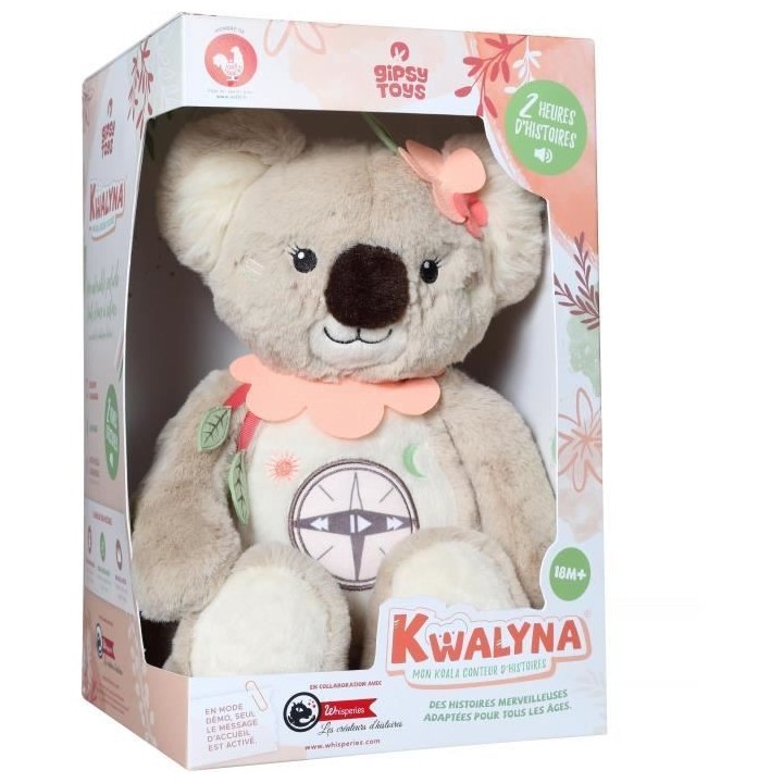 Gipsy Toys - KWALYNA - Koala conteur d'Histoires - Peluche Qui Parle I