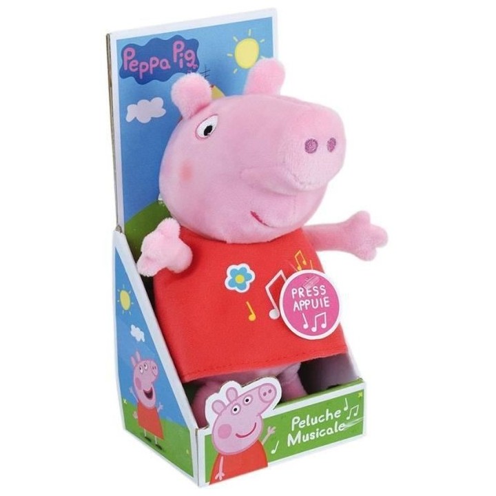PEPPA PIG Peluche musicale ± 20 cm