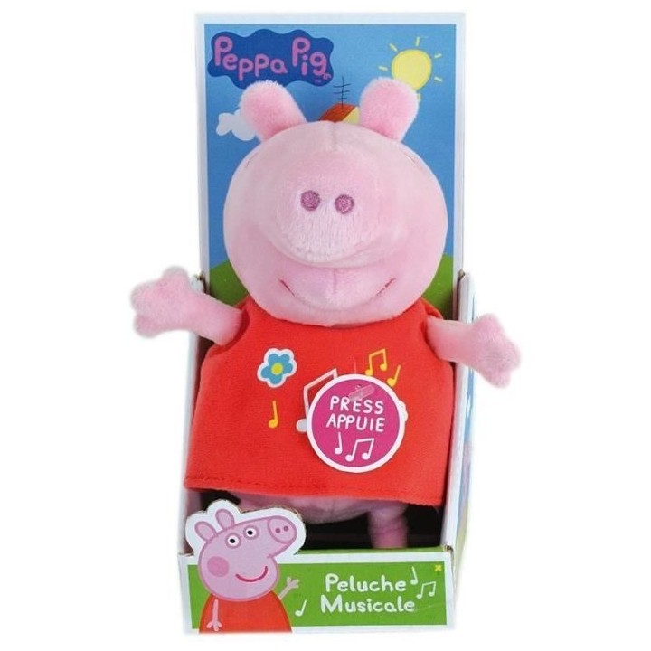 PEPPA PIG Peluche musicale ± 20 cm