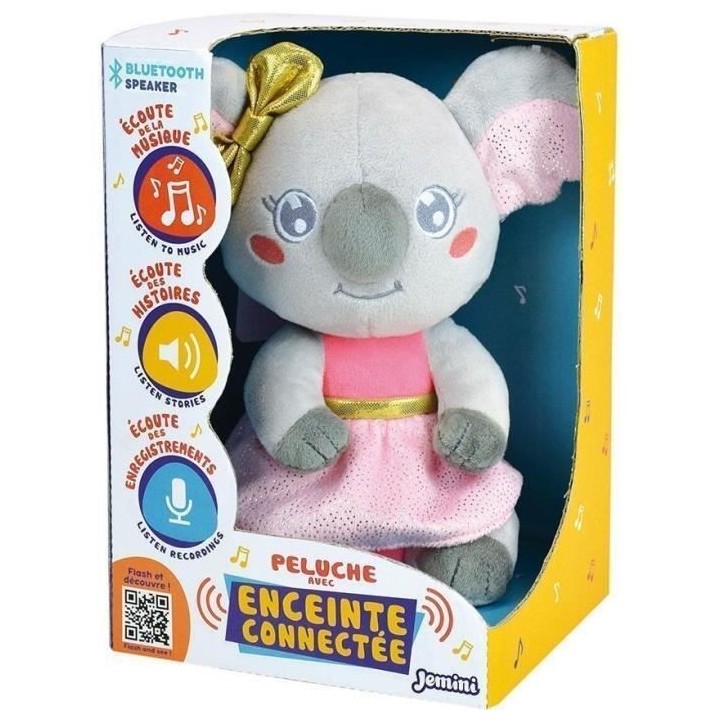 Peluche Bluetooth - JEMINI - Cally Mimi Koala - Gris - Enfant - 21 cm