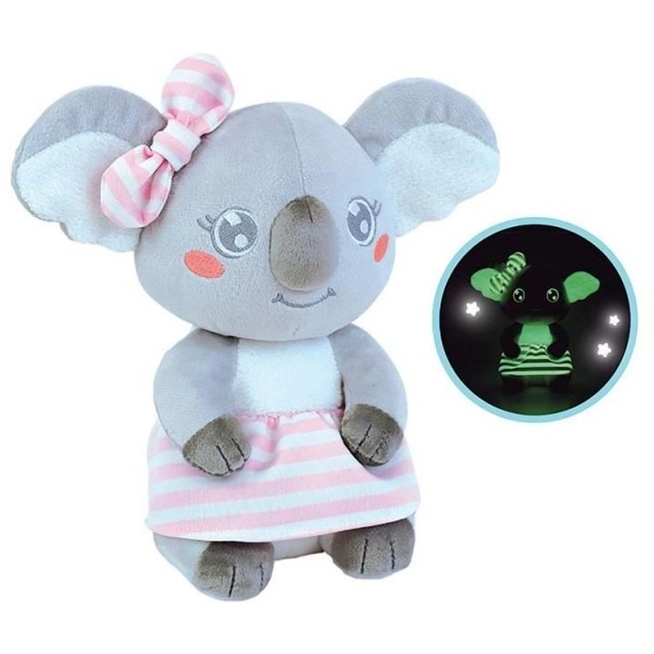 Peluche lumineuse LIMINOU CALLY MIMI KOALA - JEMINI - ± 22 cm - Gris