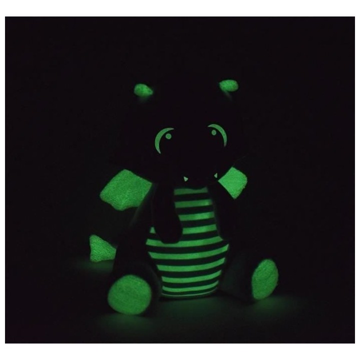 Peluche lumineuse - JEMINI - LIMINOU LEON LE DRAGON - Hauteur 21 cm -