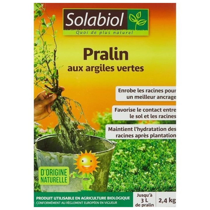 Solabiol SOPRAL3 Pralin Aux Argiles Vertes - Jusqu'a 3L - 2, 4kg