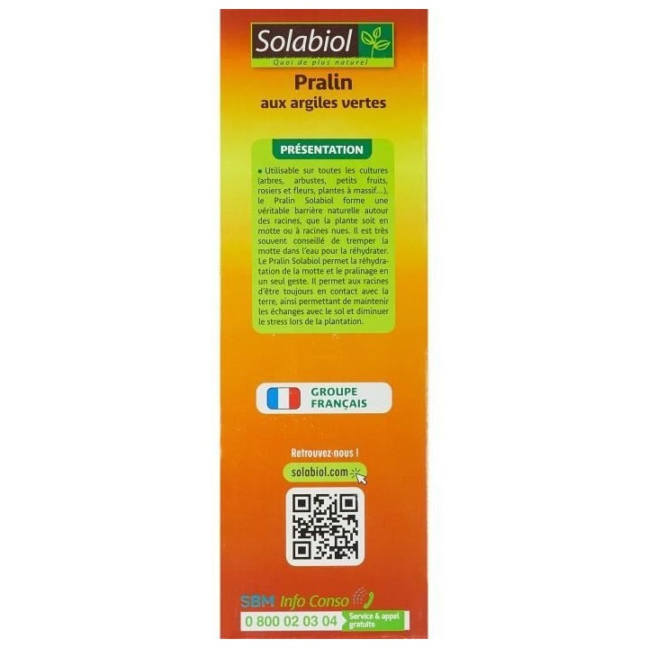 Solabiol SOPRAL3 Pralin Aux Argiles Vertes - Jusqu'a 3L - 2, 4kg