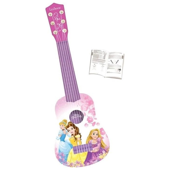 Lexibook - Ma Premiere Guitare Disney Princesses - 53cm - Guide d'appr