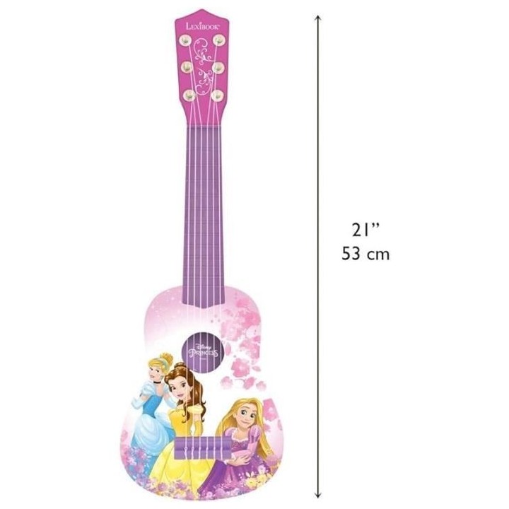 Lexibook - Ma Premiere Guitare Disney Princesses - 53cm - Guide d'appr