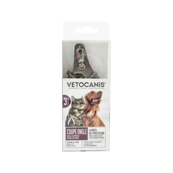 Coupe-ongle - VETOCANIS - BIO000441 - 2 Tailles - Chien/Chat