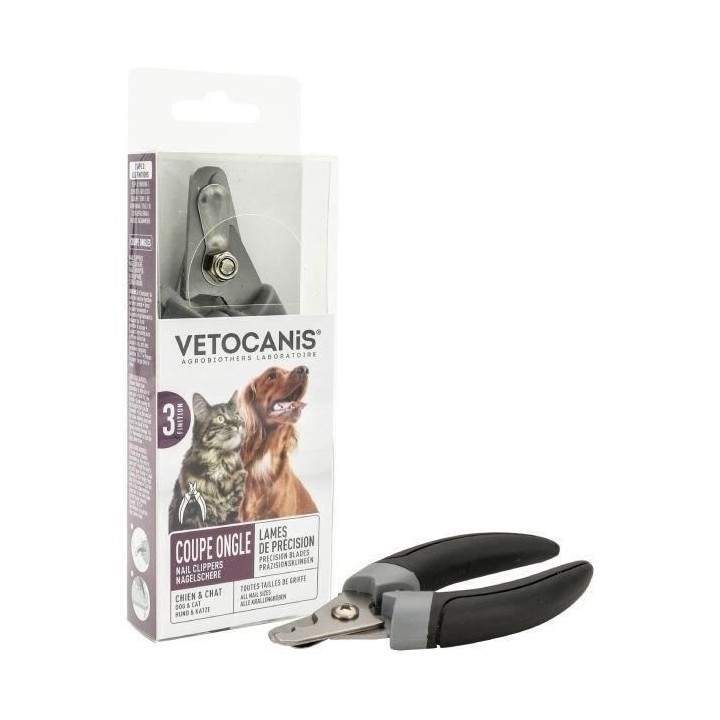 Coupe-ongle - VETOCANIS - BIO000441 - 2 Tailles - Chien/Chat