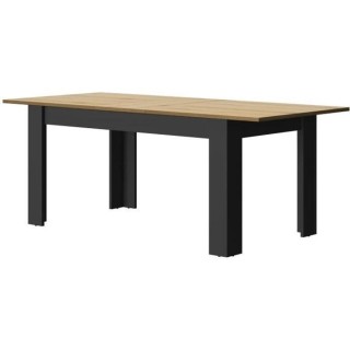 Table a manger pour 4 a 8 personnes - Rectangulaire + allonge - Style