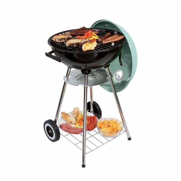 Barbecue a charbon - LIVOO DOC172VE - Acier émaillé - Surface cuisso