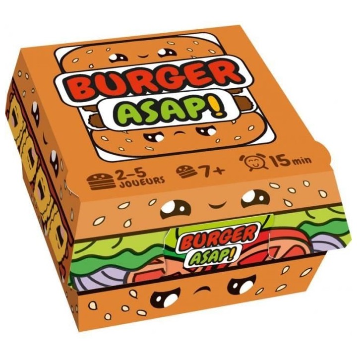 Burger ASAP - Asmodee - Jeu de rapidité - Des 7ans