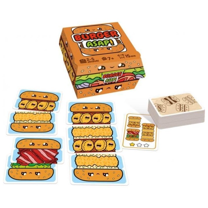 Burger ASAP - Asmodee - Jeu de rapidité - Des 7ans