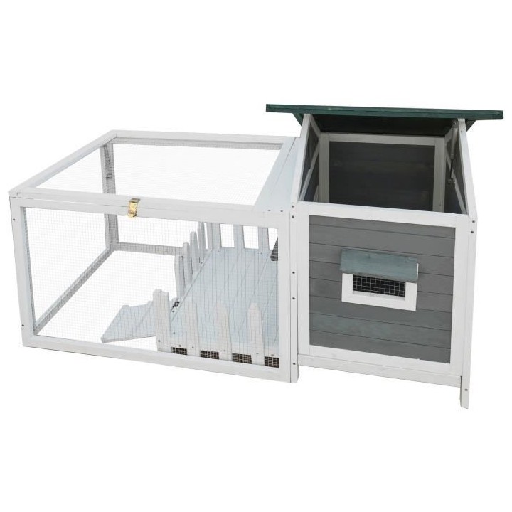 Clapier pour rongeur JOJO - 146 x 74 x 82.5 cm - Bois