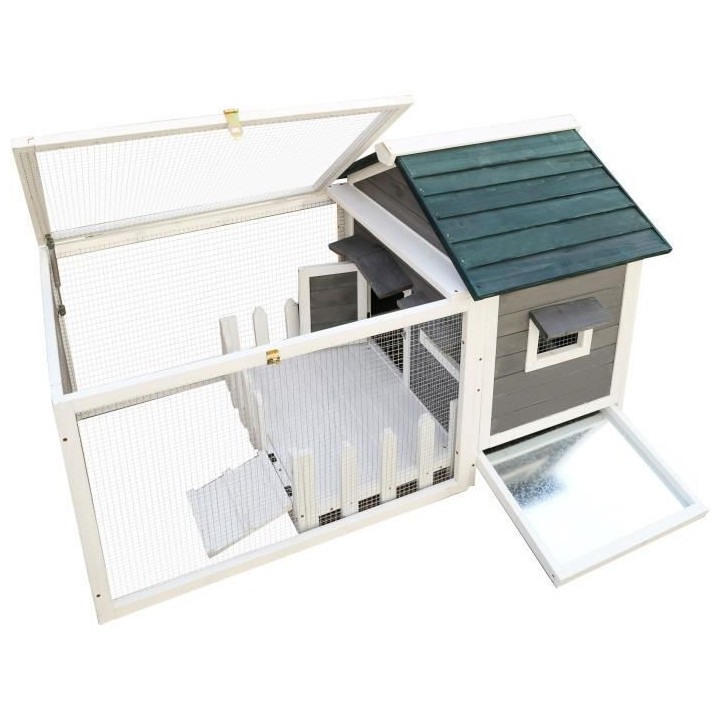 Clapier pour rongeur JOJO - 146 x 74 x 82.5 cm - Bois