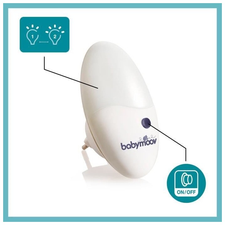 Babymoov Veilleuse murale LED Eco-consommation, Universelle
