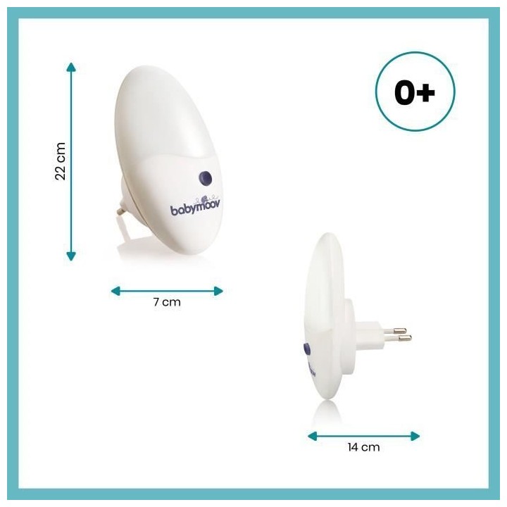 Babymoov Veilleuse murale LED Eco-consommation, Universelle
