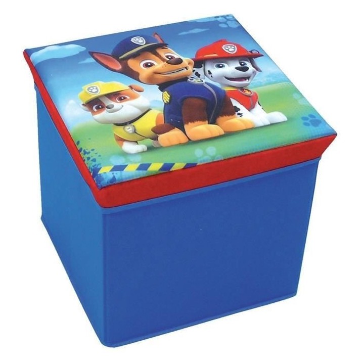 Fun House Pat Patrouille tabouret de rangement pour enfant