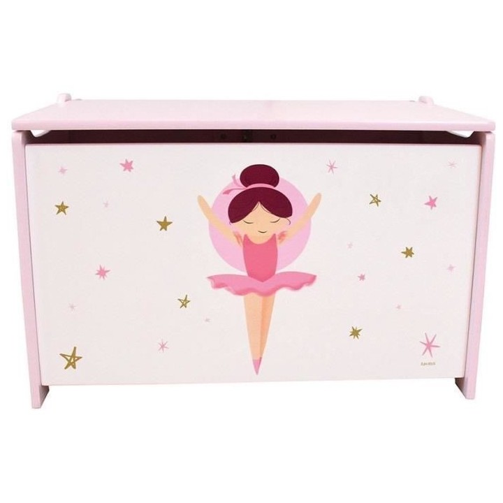 Coffret a jouets en bois - Danseuse Ballerine - FUN HOUSE - H.40 x L.5
