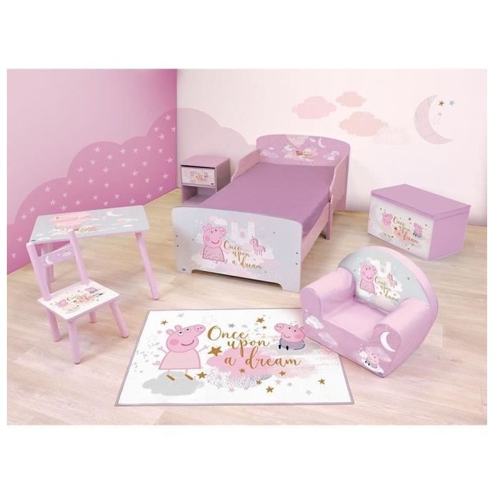 Fun house peppa pig dream chevet avec tiroir h.36 x l.33 x p.30 cm