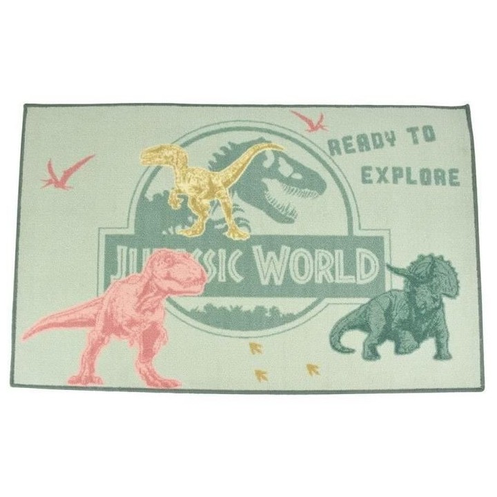 Fun house jurassic world tapis dinosaure 120x80 cm