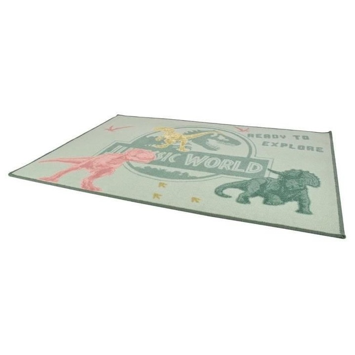 Fun house jurassic world tapis dinosaure 120x80 cm