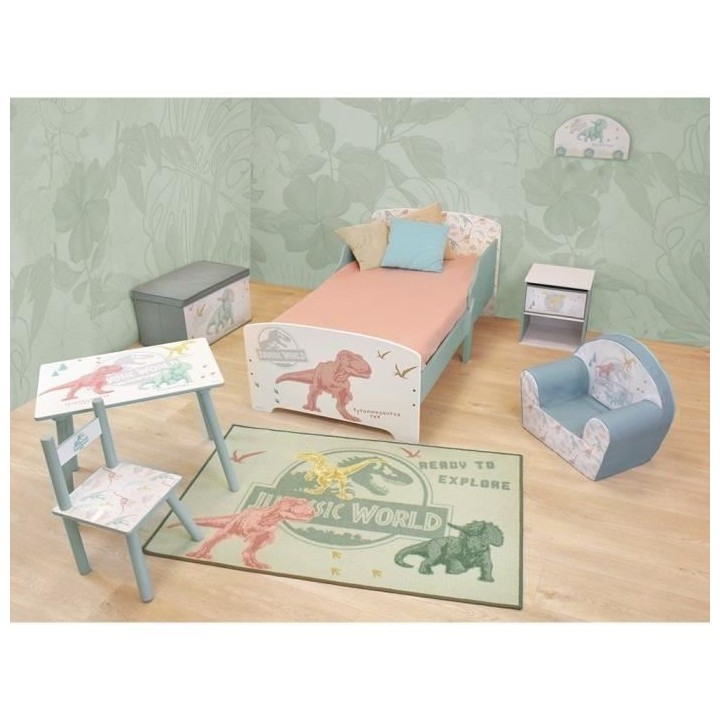 Chevet avec tiroir Dinosaures - Jurassic Word - FUN HOUSE - H.36 X L.3