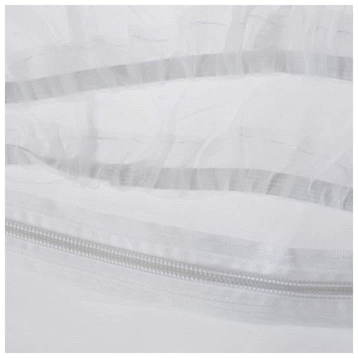 Moustiquaire adaptable en forme de housse - Blanc - 100 x 70 x 125 cm